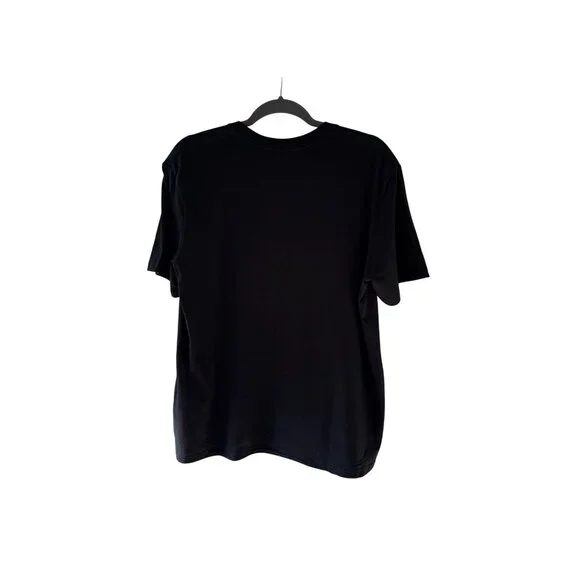 Music Is My Therapy T Shirt Size L Black Graphic Tee Headphones Treble Clef Note - Picture 10 of 12